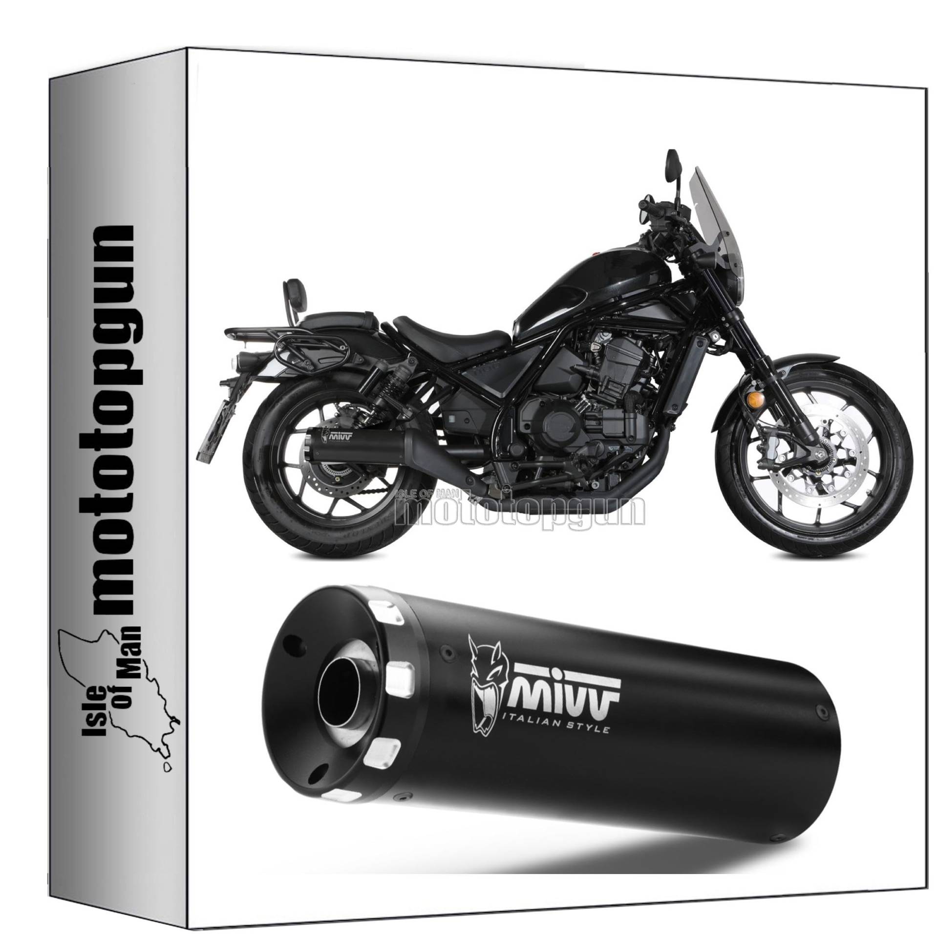 mivv auspuff zugelassen kat-oem hr-1 stahl schwarz kompatibel mit honda cmx 1100 rebel 2022 2023 2024 mototopgun von MOTOTOPGUN