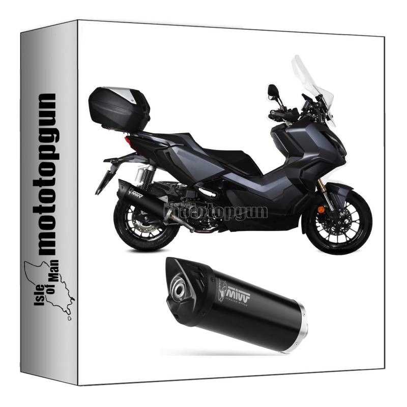 mivv auspuff zugelassen mover stahl schwarz kompatibel mit honda adv 350 2022 mototopgun von MOTOTOPGUN