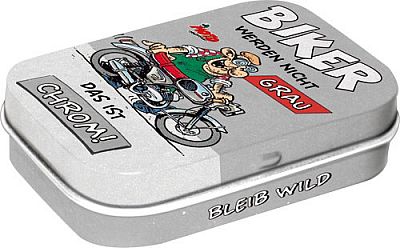 MOTOmania Biker werden nicht grau ..., Pillendose - 6 cm x 2 cm x 4 cm von MOTOmania