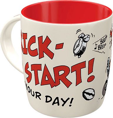 MOTOmania Kick-Start Your Day!, Tasse - 9 cm x 9 cm x 9 cm von MOTOmania