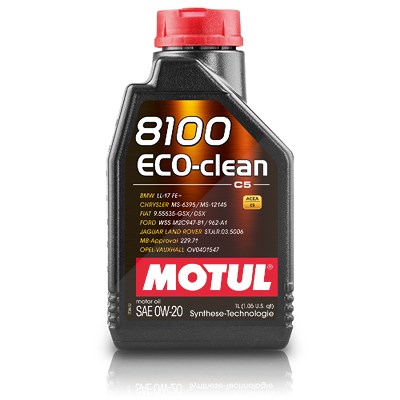 Motul 1 L 8100 Eco-clean 0W20 Motoröl [Hersteller-Nr. 110724] von MOTUL