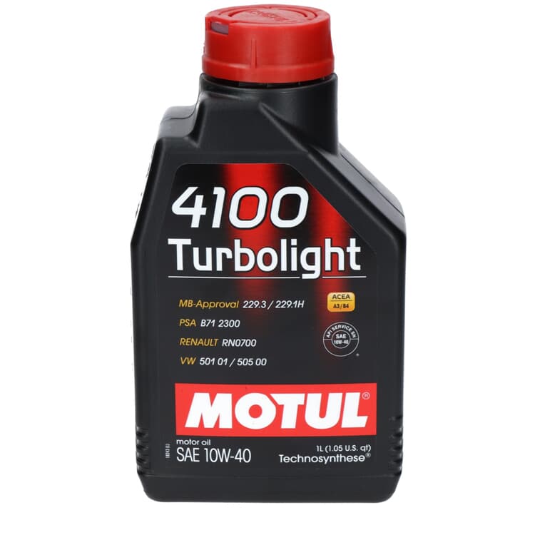 1 Liter Motul 4100 Turbolight 10W-40 von MOTUL