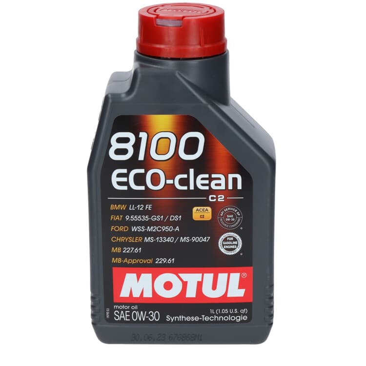 1 Liter Motul Motor?l 8100 Eco-Clean 0W-30 von MOTUL