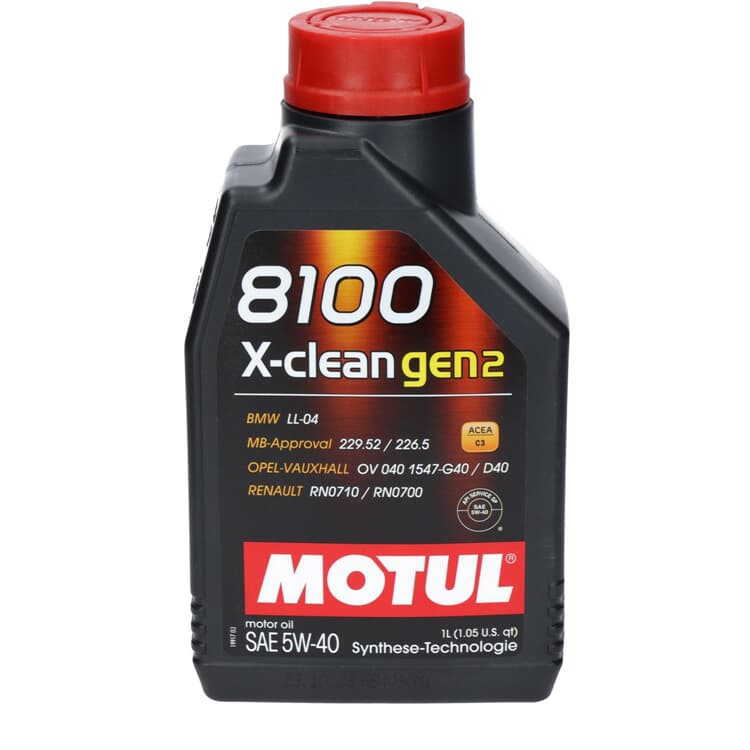 1 Liter Motul Motor?l 8100 X-CLEAN GEN2 5W-40 von MOTUL