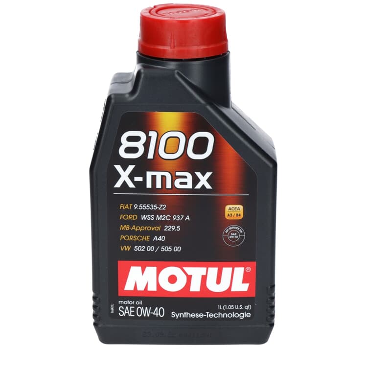 1 Liter Motul Motor?l 8100 X-MAX 0W-40 von MOTUL