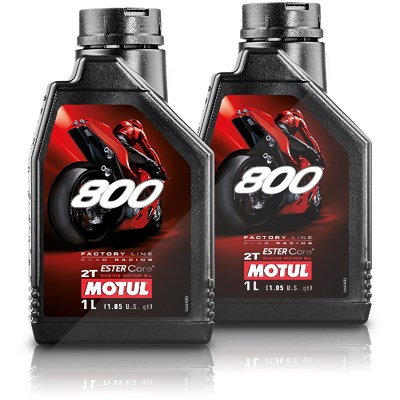 Motul 2x 1 L 800 2T Factory Line Road Racing Motoröl [Hersteller-Nr. 110085] von MOTUL