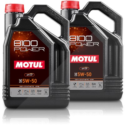 Motul 2x 5 L Motoröl 8100 Power 5W-50 [Hersteller-Nr. 102716] von MOTUL