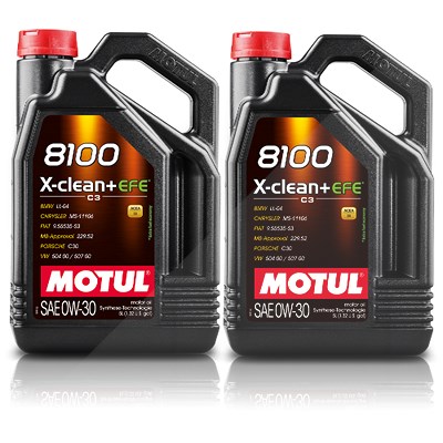 Motul 2x 5 L 8100 X-CLEAN + EFE 0W-30 von MOTUL