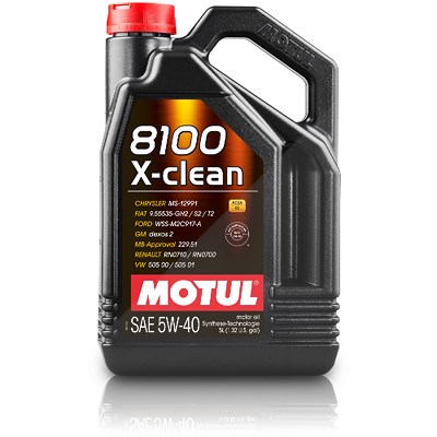 Motul 5 L 8100 X-clean 5W-40 [Hersteller-Nr. 109226] von MOTUL