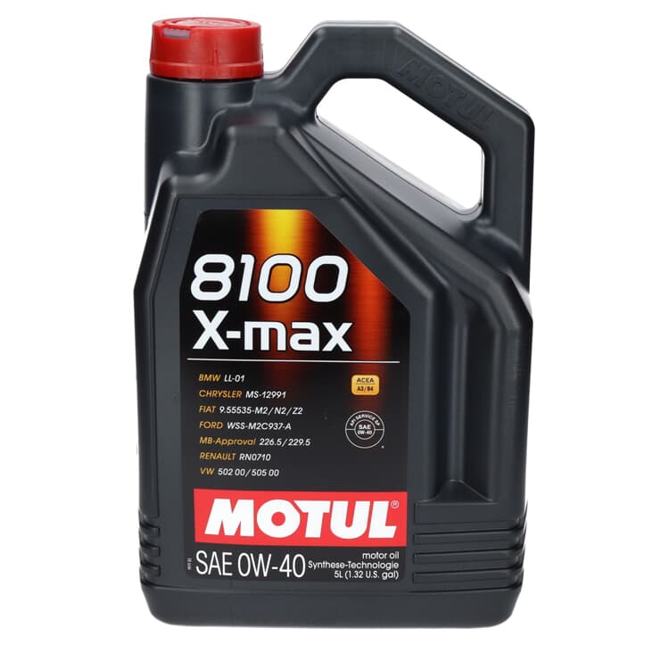 5 Liter Motul 8100 X-MAX 0W-40 von MOTUL