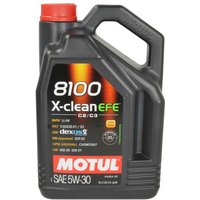 Motoröl MOTUL 8100 X-Clean EFE 5W30 5L von Motul