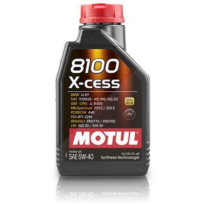 Motul 1 L 8100 X-cess 5W-40 [Hersteller-Nr. 109229] von MOTUL