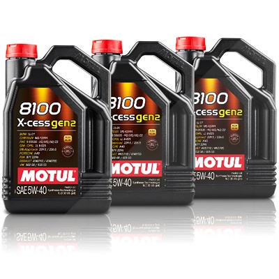 Motul 15 L 8100 X-cess Gen2 5W-40 [Hersteller-Nr. 112351] von MOTUL