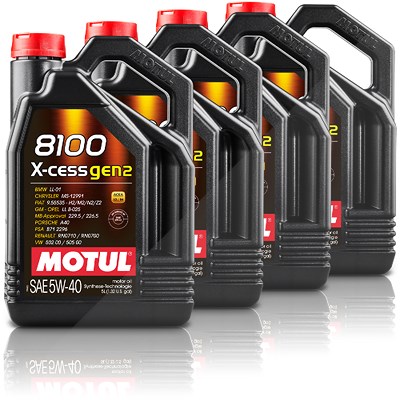 Motul 20 L 8100 X-cess Gen2 5W-40 [Hersteller-Nr. 112351] von MOTUL