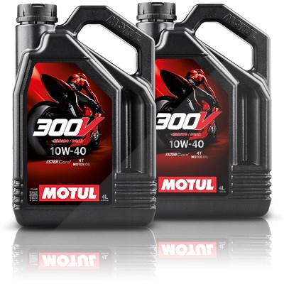 Motul 2x 4 L 300V 4T FL Road Racing 10W-40 von MOTUL