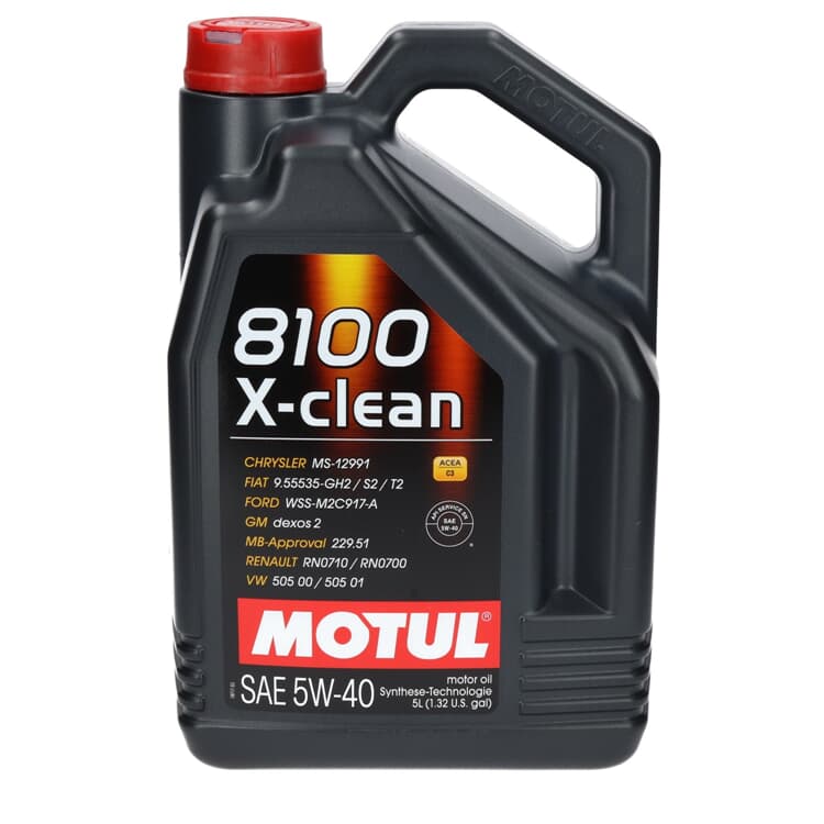 5 Liter Motul 8100 X-clean 5W40 von MOTUL