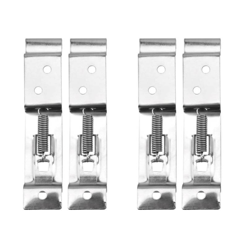 Anhänger Kennzeichenhalter Clips Kennzeichenhalterungen Edelstahl Federbelastete Kennzeichenklemmen für Standardkennzeichen, ideal für Anhänger und Wohnwagen von MOVKZACV