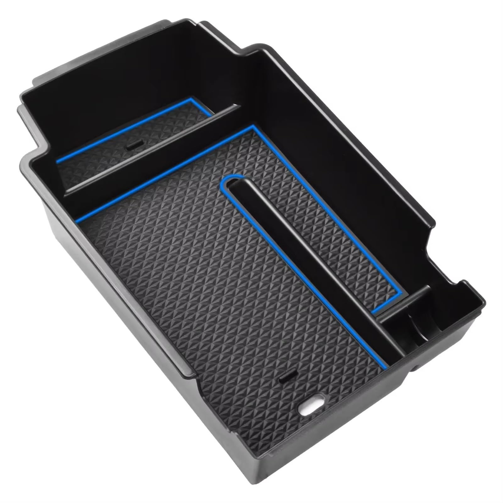 MOXSQFT Mittelkonsole Organizer Kompatibel Mit Chevrolet Für Blazer 2019 2020 2021 2022 Center Console Organizer Container Autozubehör Auto Mittelarmlehne Aufbewahrungsbox(Blue) von MOXSQFT