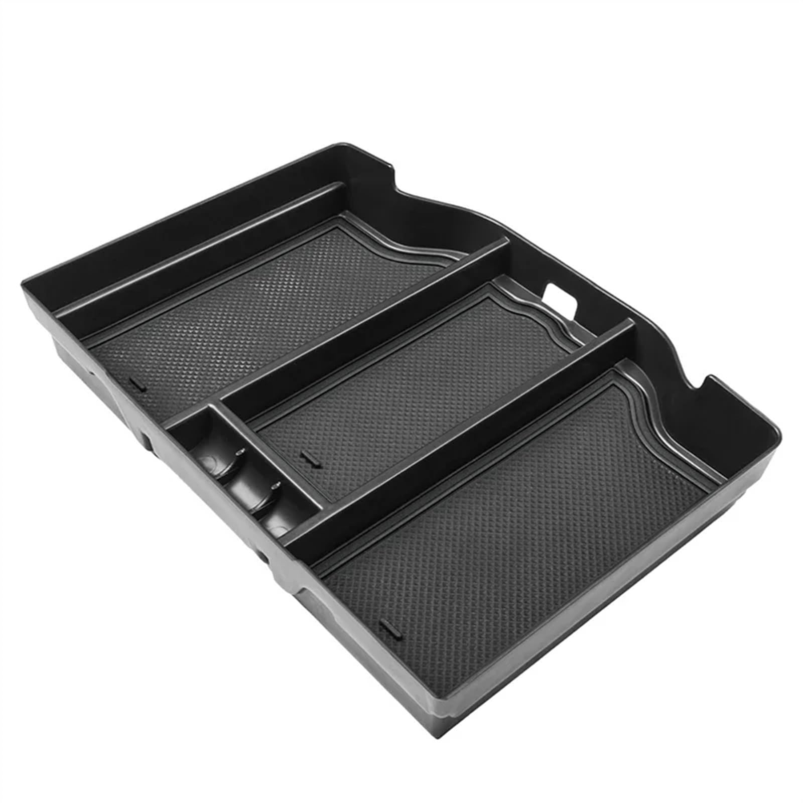 MOXSQFT Mittelkonsole Organizer Kompatibel Mit Dodge Für RAM 1500 2500 3500 2019 2020 2021 2022 2023 Auto-Armlehnen-Aufbewahrungsbox Mittelkonsolen-Organizer Münzaufbewahrung(Black) von MOXSQFT