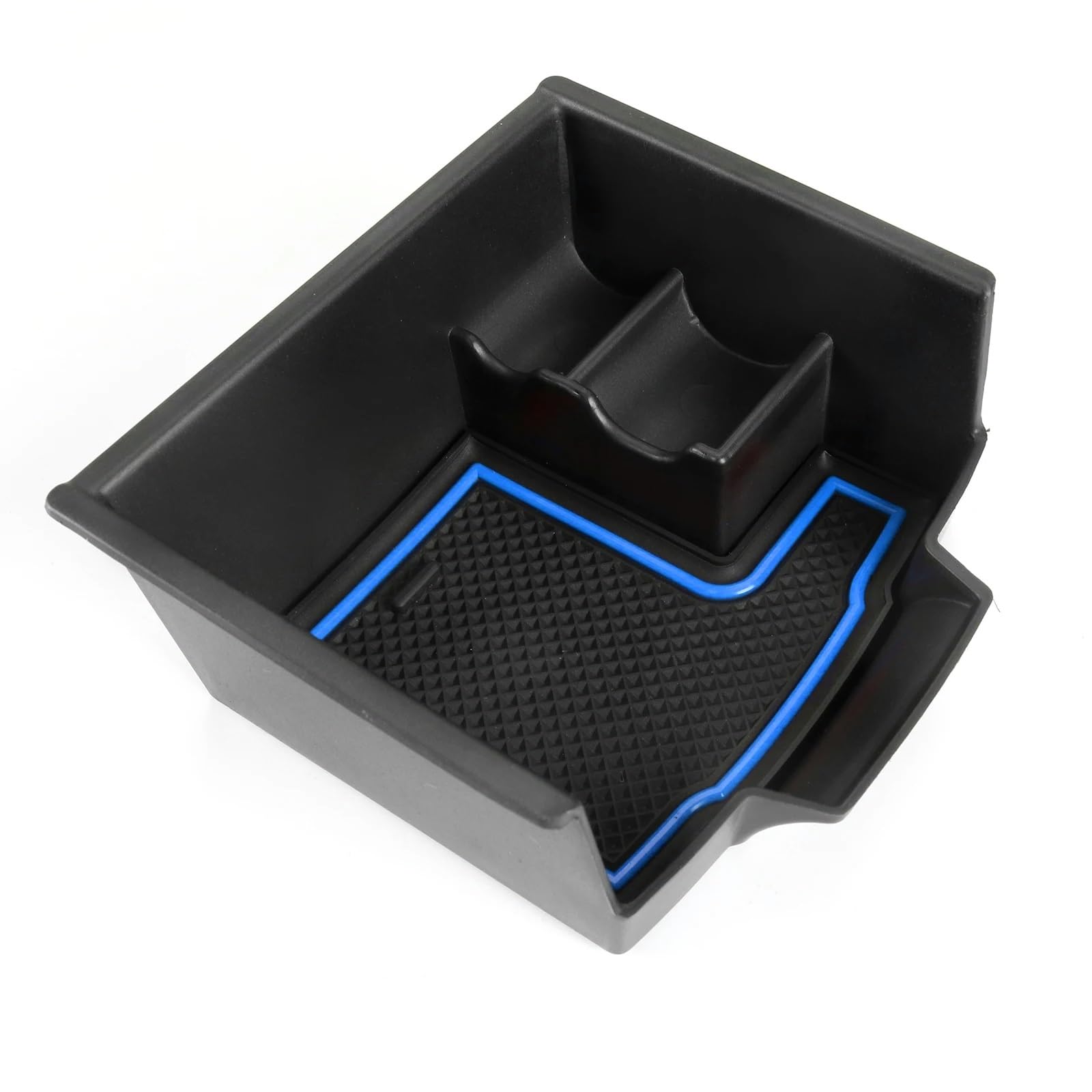 MOXSQFT Mittelkonsole Organizer Kompatibel Mit Für Captur 2 2020 2021 2022 2023 Auto-Armlehnen-Aufbewahrungsbox Fach-Organizer Verstaukofferhalter Autozubehör(Blue) von MOXSQFT