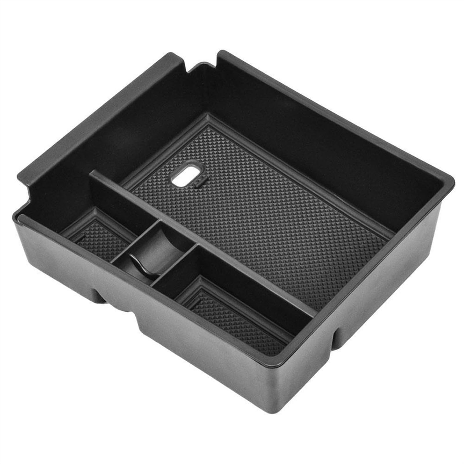 MOXSQFT Mittelkonsole Organizer Kompatibel Mit Hyundai Für Tucson 2022 Auto-Armlehnen-Aufbewahrungsbox Mittelkonsole Organizer Box Containerhalter Ablage Innenzubehör(Black) von MOXSQFT