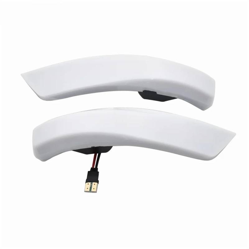 MOXSQFT Seitenblinker Blinker Kompatibel Mit Ford Für Mondeo Für Mk4 2010 2011 2012 2013 2014, 2-teiliges Blinkerlicht Dynamisches Blinkerlicht Rückspiegelanzeige(Milk White Shell) von MOXSQFT