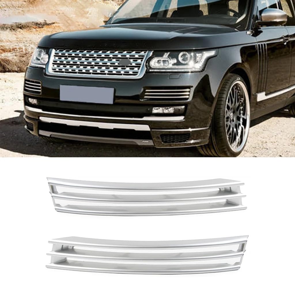 2 stücke ABS Auto Front Stoßstange Kühlergrill Air Vent Silber für Land Rover Range Rover L405 2013 2014 2015 2016 2017 auto Zubehör von MPGOOD