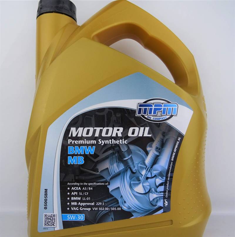 MPM 5W30 MB Motoröl Premium Synthetic 5Liter von mpm international oil company