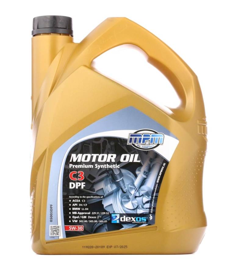 MPM motoröl 5w30 C3 DPF - 5 liter € 59,75 von MPM