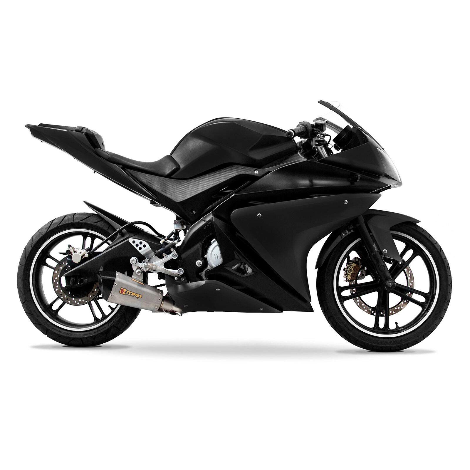 Lackiert Komplett Verkleidung 21 Stück-Set für Yamaha YZF-R125 (RE11) 14-18 Schwaz/Schwarz von MPW