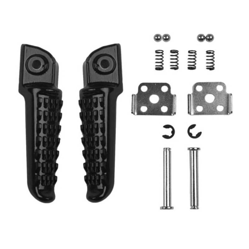 Sozius-Fußrasten-Set Satz Hinten für Kawasaki ER-6F/KLE 650/Ninja EX 250 R/Z 750/Z 1000/ZX-6R/ZX-10R/ZX-12R/ZZR 1200/ZZR 1400 von MPW