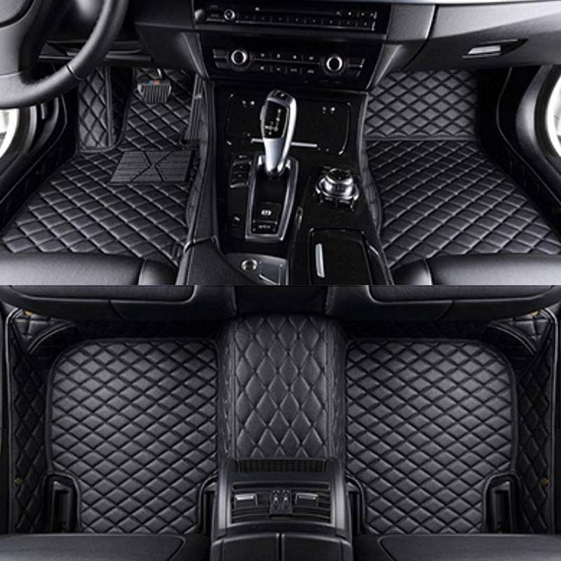 Auto Fussmatte passt für Audi Q5 2 (II) FY I 2017-2024, Auto Fussmatten Set,Allwetter fußmatten Auto,Fußmatten,Autoteppich Matte,Fahrermatte,wasserdicht und rutschfest,Allblack-LHD von MPXQISVB