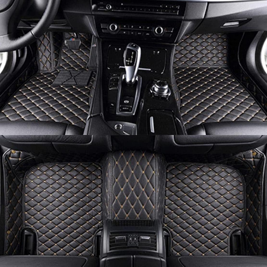 Auto Fussmatte passt für Jaguar XE X760 I 2015-2019, Auto Fussmatten Set,Allwetter fußmatten Auto,Fußmatten,Autoteppich Matte,Fahrermatte,wasserdicht und rutschfest,Blackbeige-LHD von MPXQISVB
