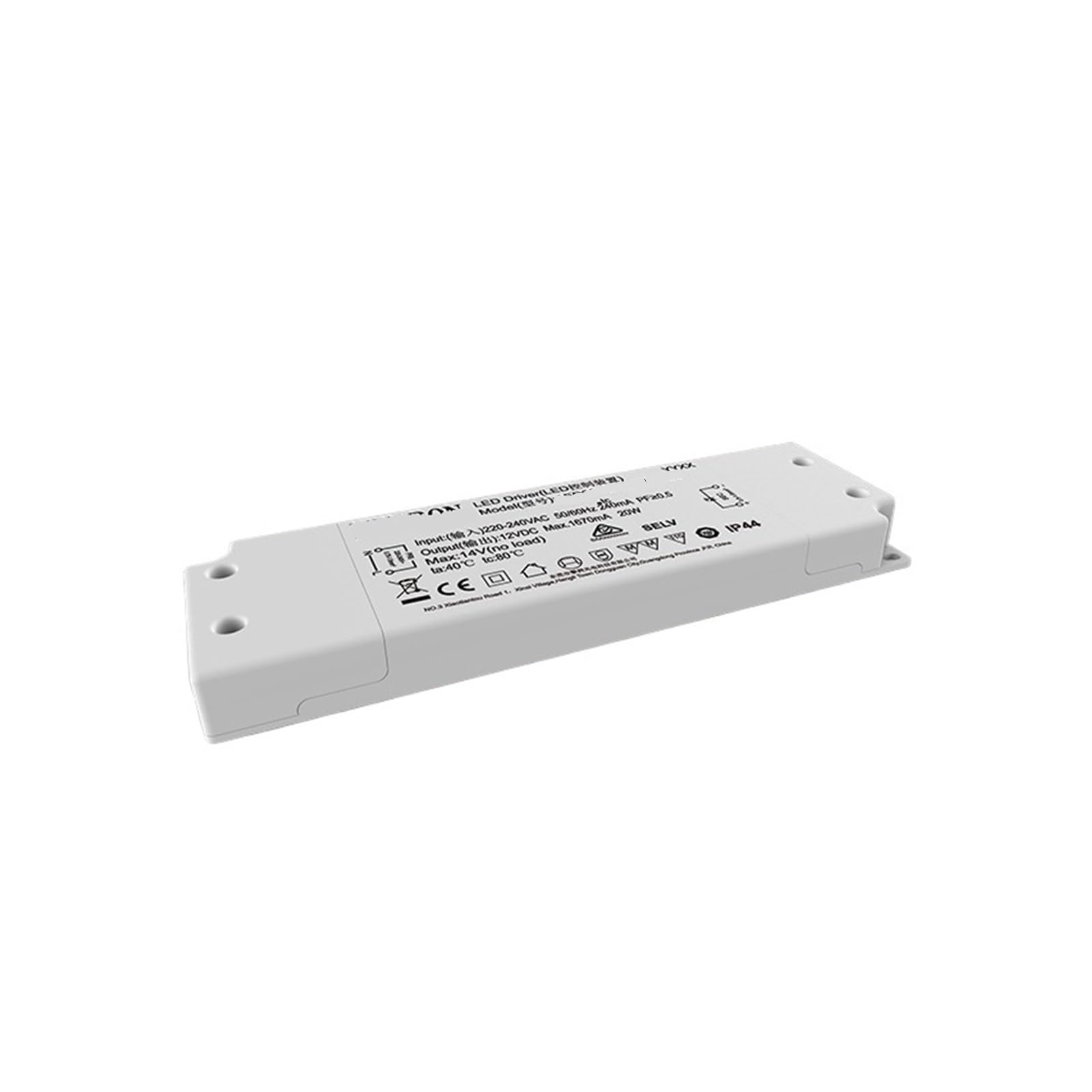 AED20-24VLSTB-IP44 ultradünnes Konstantspannungs-Antriebsnetzteil 24V20W Badezimmerspiegel LED-Licht-Touch-Schalter von MQNNCNZY