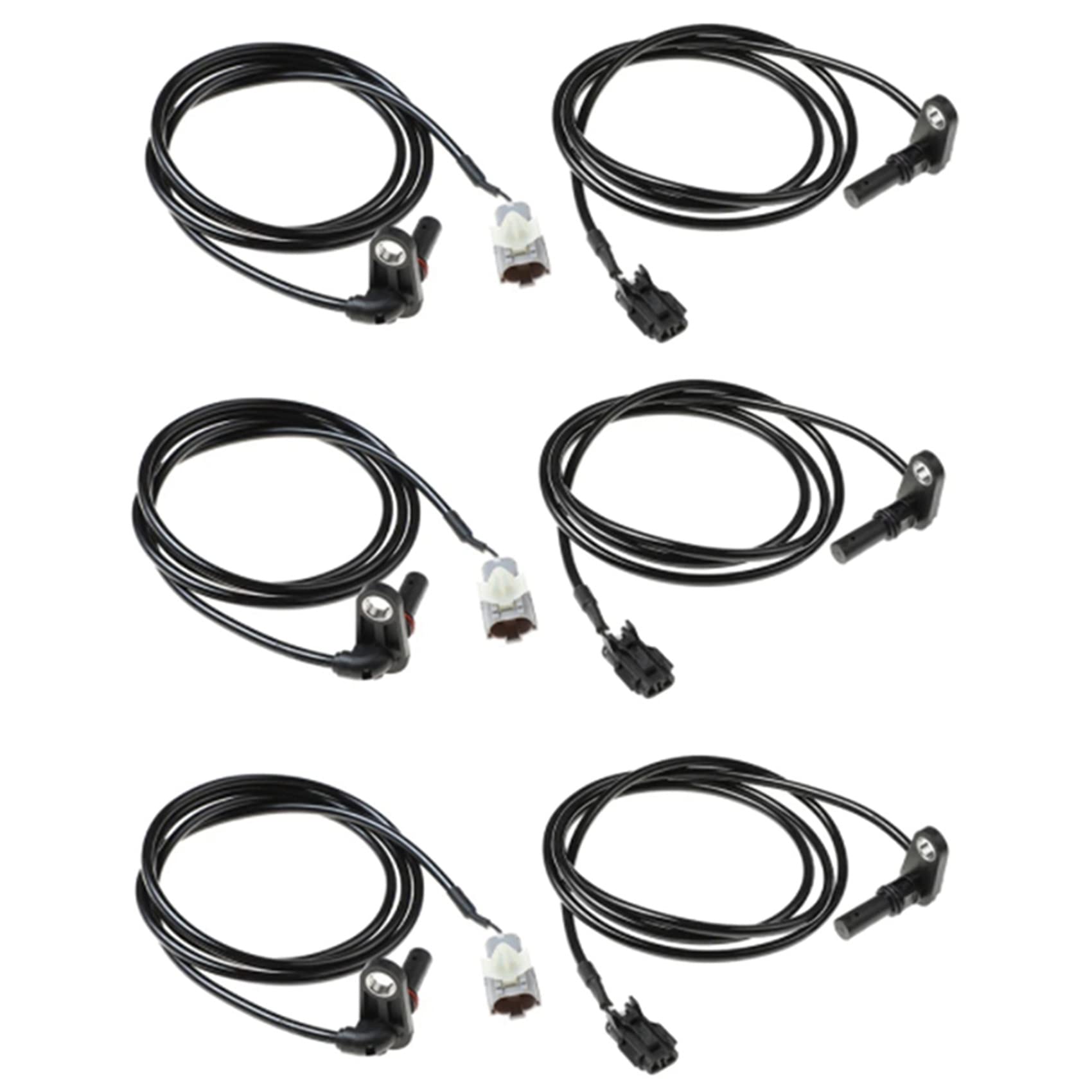 MQODLFP 6 STÜCKE Neue ABS Rad Drehzahl Sensor MK585279 + MK585280 Hinten Links und Rechts für Fuso PRESTIJ /5 von MQODLFP