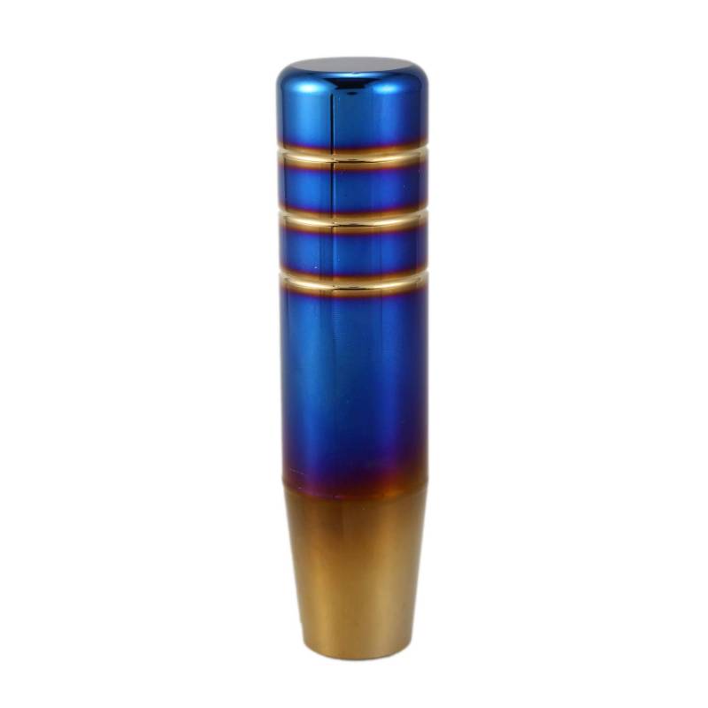 MQODLFP Burnt Blau Stil Gold Aluminium 13Cm Schalt Schalt Hebel Kopf für Universal Auto von MQODLFP