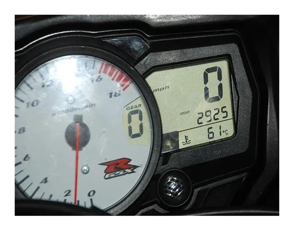 Motorrad Instrument Film Motorrad Tachometer Geschwindigkeit Uhr Instrument Fall Tacho Abdeckung Gehäuse Fit Für Suzuki GSXR GSX-R600/750 2006-2009 K6 k7 K8 von MQOYDCHL