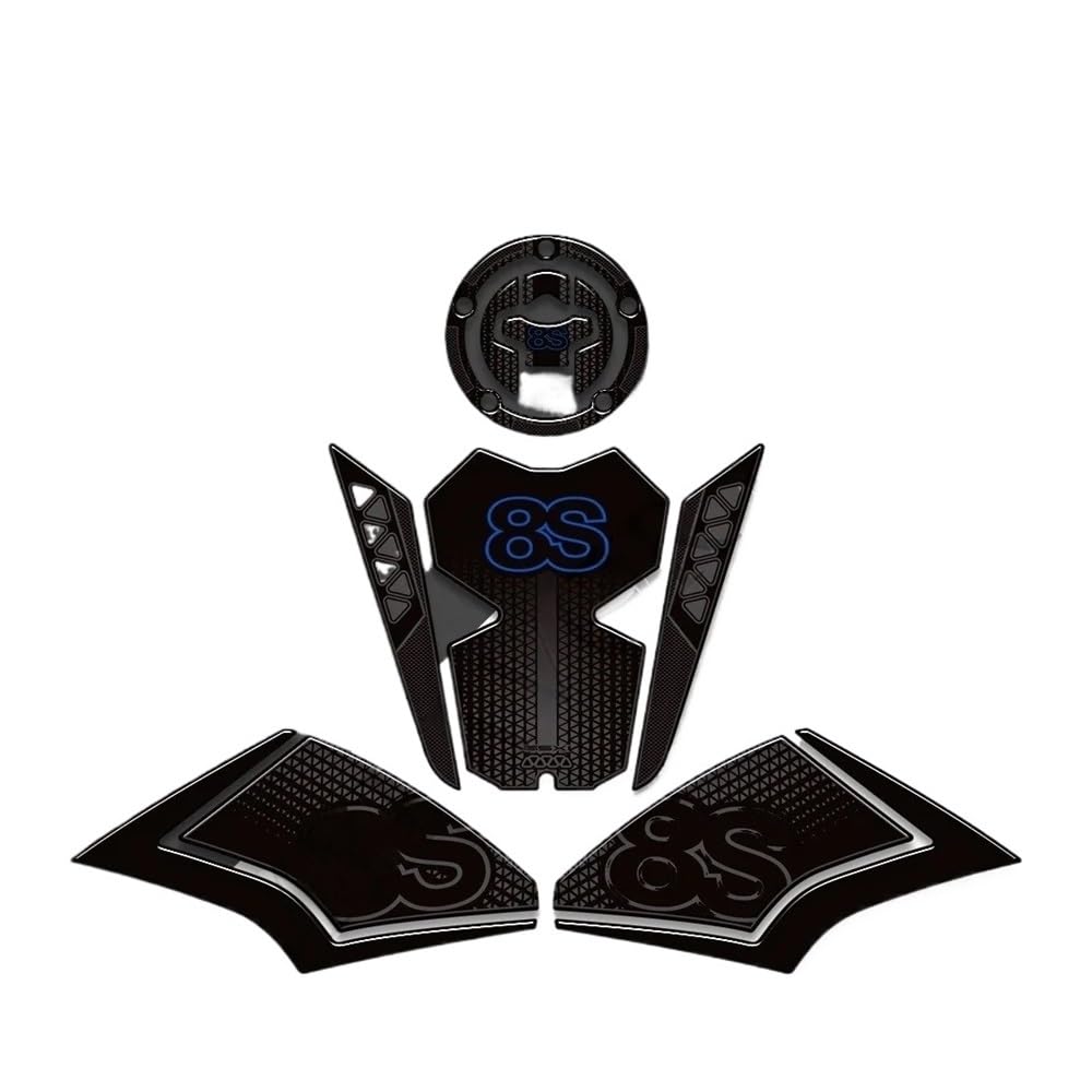 Motorrad Tank Pad Für Suzuki GSX-8S GSX8S GSX 8S 2023 2024 Zubehör Anti-Scratch-Schutz Aufkleber Motorrad Aufkleber Kraftstoff Tank Pad von MQOYDCHL