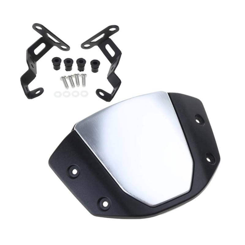 Motorrad Windschutzscheibe Für Ho&nda CB650R CB1000R Motorrad Windschutzscheibe Spoiler Deflektor Windschutz Windschutzscheibe Verlängerung Spoiler Windabweiser von MQOYDCHL