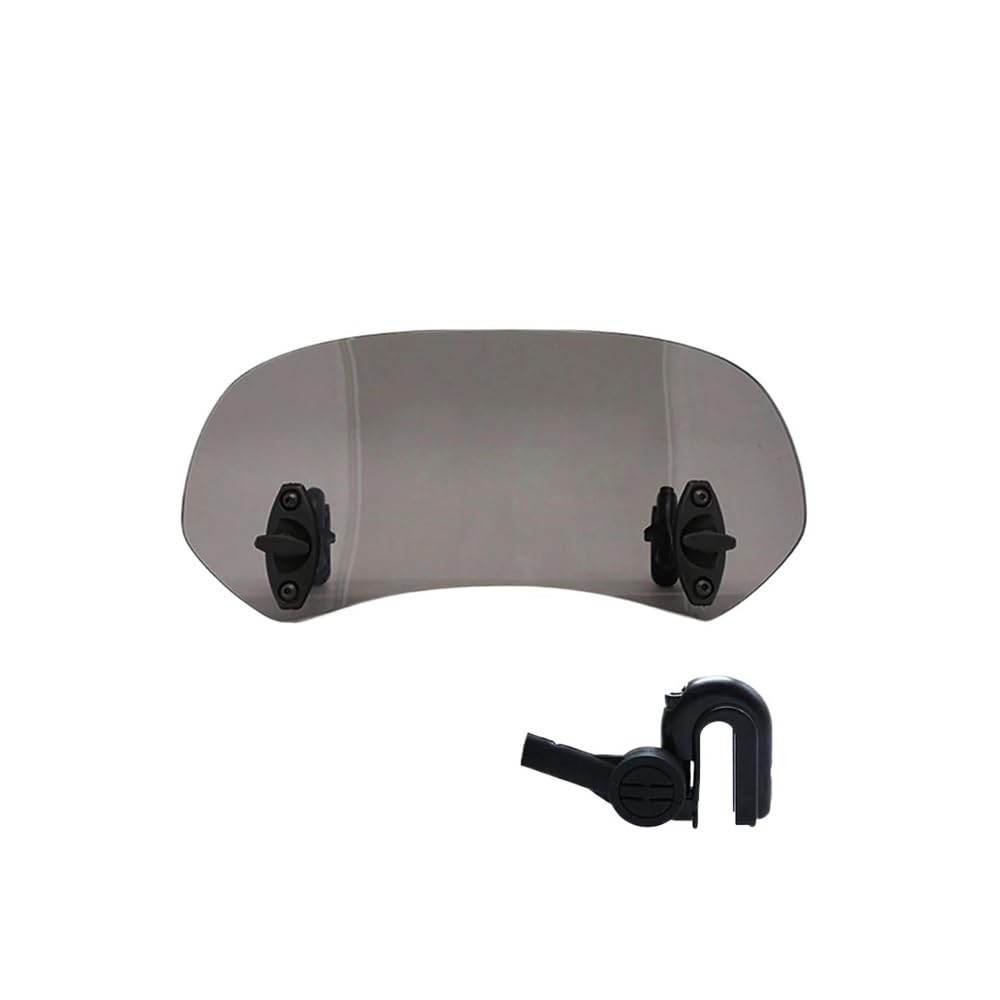 Motorrad Windschutzscheibe Universal Motorrad Windschutzscheibe Einstellbare Spoiler Deflektor Für LONCIN Für VOGE 300DS 300GY 500DS 650DS Für SR4Max SR150GT von MQOYDCHL