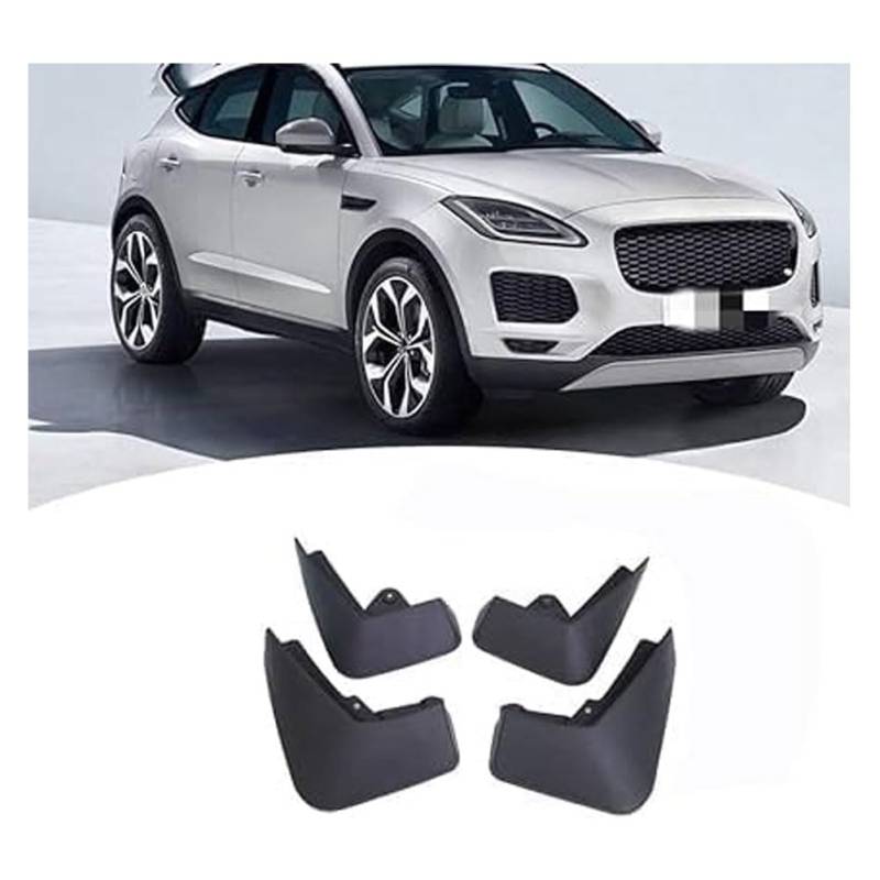 4 StüCk Auto SchmutzfäNger FüR Jaguar E-Pace Epace 2017-2022, SchüTzen Sie Die Karosserie Vorn Und Hinten Wasserdicht Spritzfest Dekorative Accessoires von MQTXDZSW