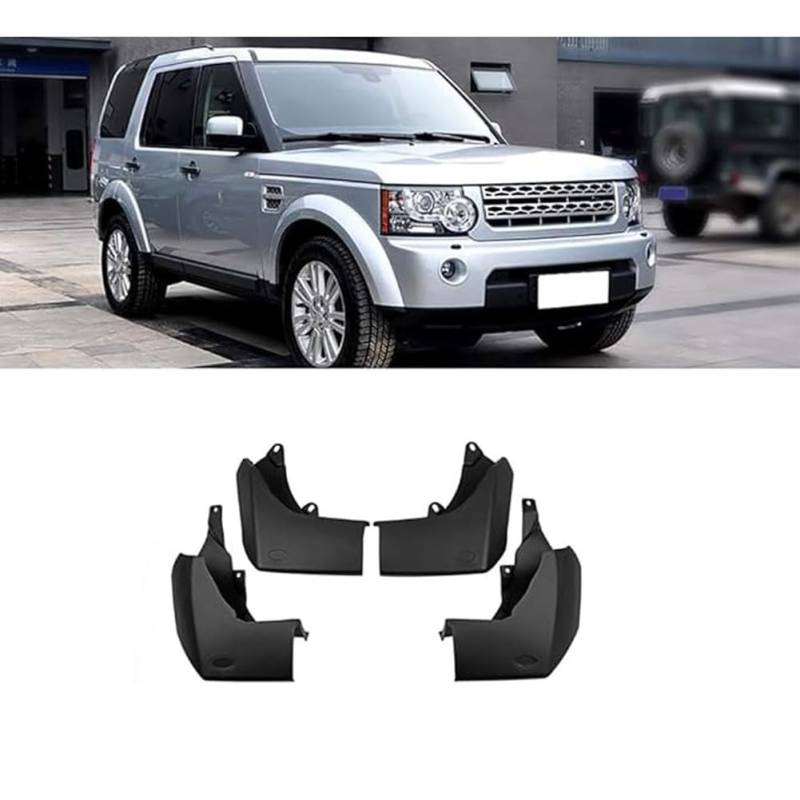 4 StüCk Auto SchmutzfäNger FüR Land Rover Discovery 4 2009-2016, SchüTzen Sie Die Karosserie Vorn Und Hinten Wasserdicht Spritzfest Dekorative Accessoires von MQTXDZSW