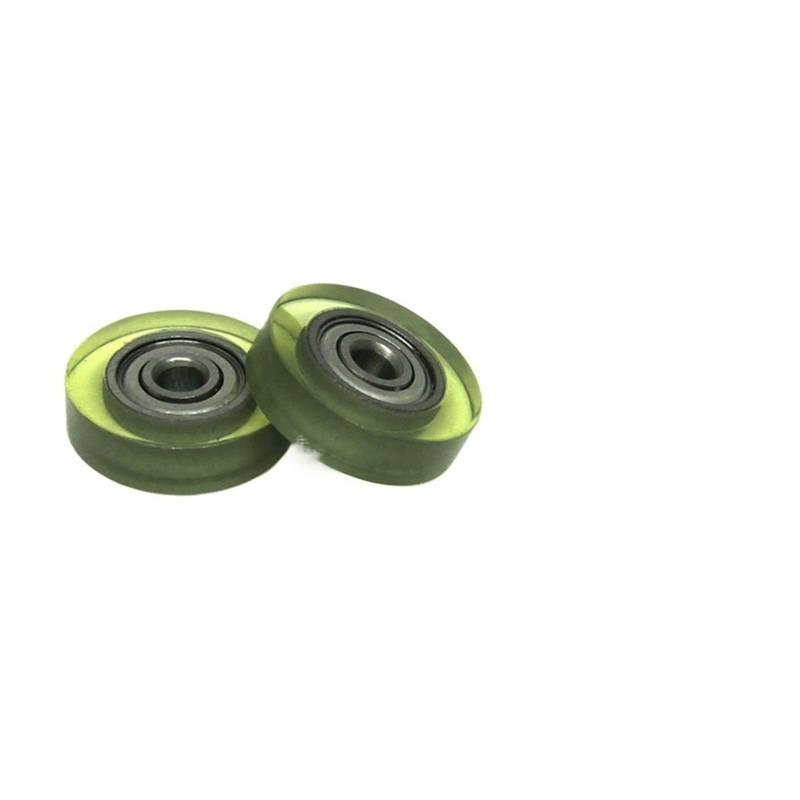 1pcs 3x15x4 Formed Bearing Wheel PU62315-4 OD 15mm PU Coated Roller 3 * 15 * 4 Soft Pulley MQXFCZUX(PU62416-5 4x16x5mm) von MQXFCZUX