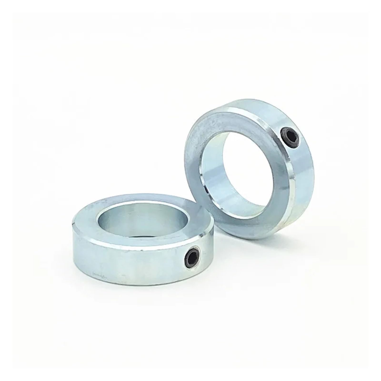 1pcs Carbon Steel Shaft Collars Fixing Ring Screwed Retaining Ring Locating Ring Fastener Throat Clamp Thrust Ring MQXFCZUX(10-20-10mm M5) von MQXFCZUX