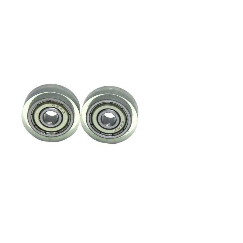 1pcs OD 16mm PU Covered Rollers 4x16x5 Bearing PU62416-5 4 * 16 * 5 Coated Pulley Moving Door Guide Wheel MQXFCZUX(PPU68516-5 5x16x5mm) von MQXFCZUX