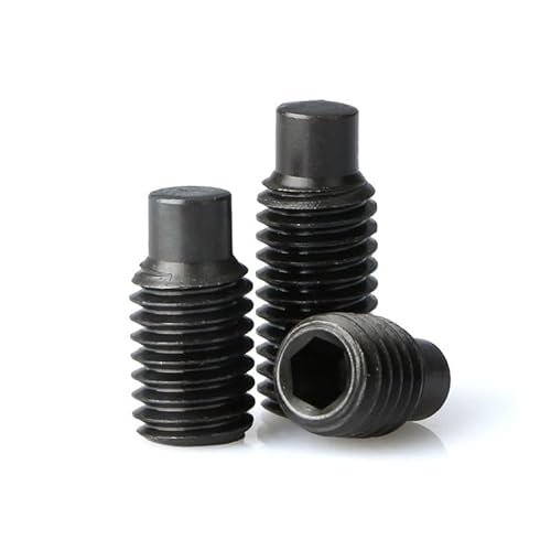 M3 M4 M5 M6 M8 M10 M12 M14 M16 DIN915 Black Grade 12.9 Steel Hex Hexagon Socket Set Screw with Dog Point Grub Convex End Bolt MQXFCZUX(10mm,1pc M16) von MQXFCZUX