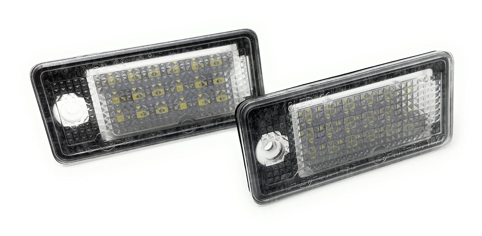 MR-Style LED Kennzeichenbeleuchtung, Beleuchtung für Nummernschild kompatibel mit A3/S3, A5 Cabriolet, A6 4F, Q7, A6 mit CAN-Bus-Widerstand von MR-Style