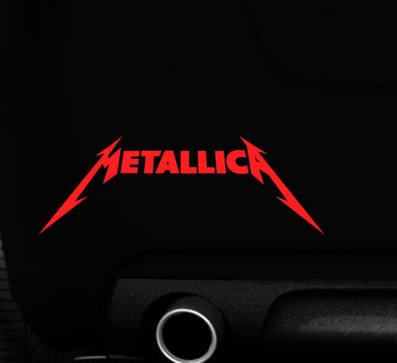 Metallica Rock Band Aufkleber Auto Van Truck 4 x 4 Auto Boot Laptop Fenster Wand Vinyl Aufkleber von MR WHEEL TRIMS