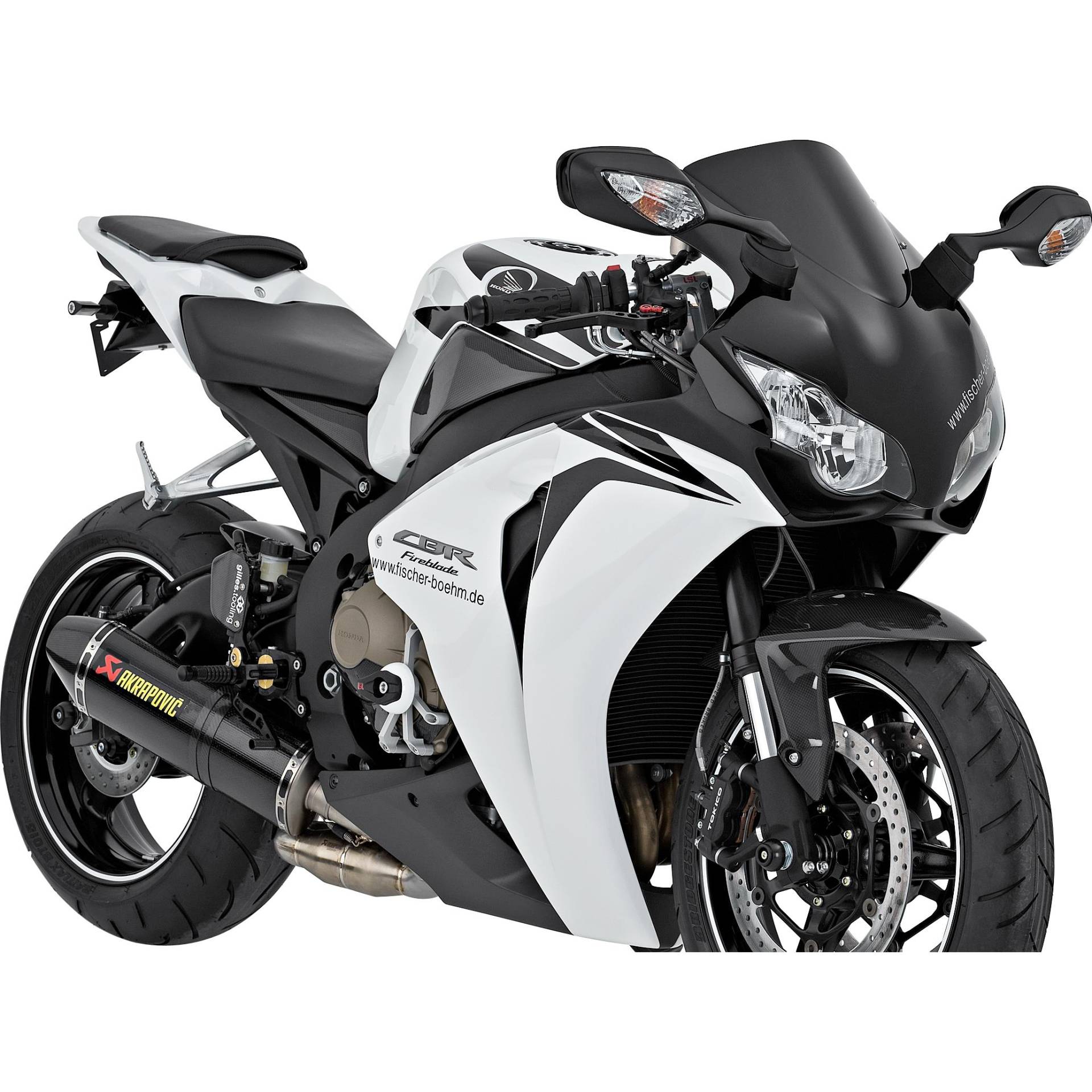 MRA Verkleidungsscheibe Originalform O schwarz f.CBR1000RR 08-11 von MRA