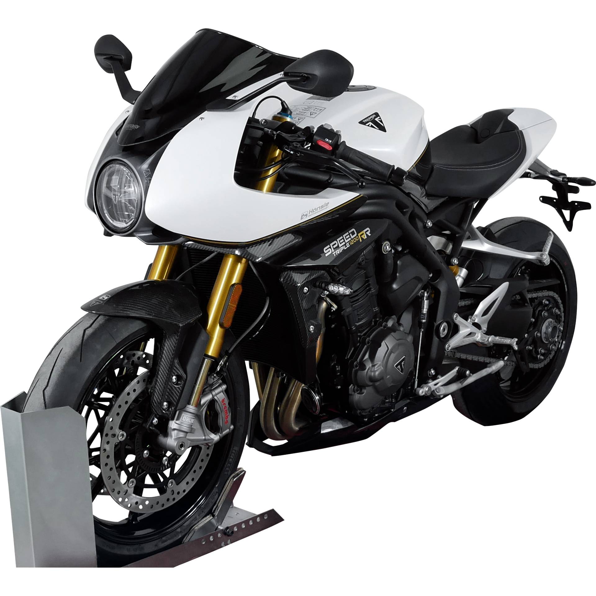 MRA Racingscheibe R schwarz für Triumph Speed Triple 1200 RR von MRA